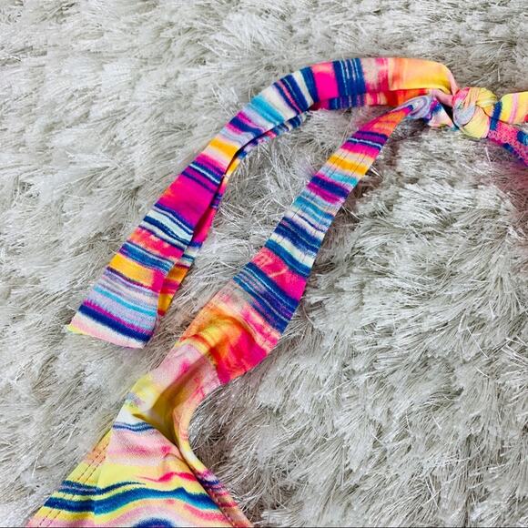 Lauren Ralph Lauren Striped Bright Bikini Small - Picture 3 of 6